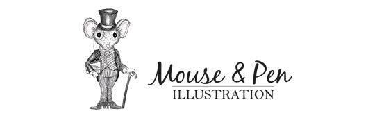 Mouse & Pen Illustration