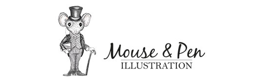 Mouse & Pen Illustration